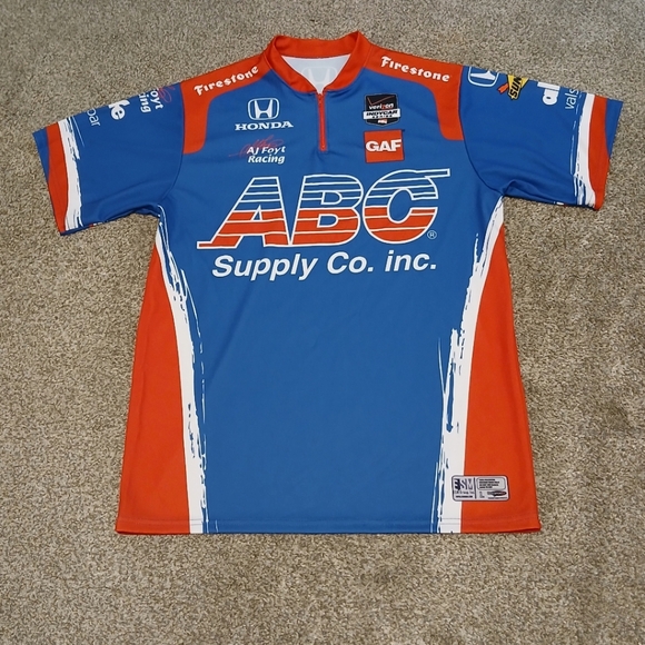 Verizon Indy Car Series A.J. Foyt Honda Racing Jersey Men's Size Large - Picture 1 of 6